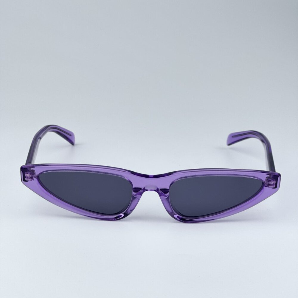 Celine CL40231I 81Y BRAND NEW Sunglasses Transparent Violet Geometric Women - Picture 5 of 11